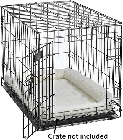 MidWest Homes for Pets QuietTime Dog Bed – White Fleece Bolster, Ultra-Soft and - Image 3