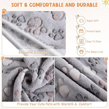 Tatuo 4 Pcs Dog Blanket for Pet Cat Blankets Indoor Puppy Teething Stuff Toys - Image 3