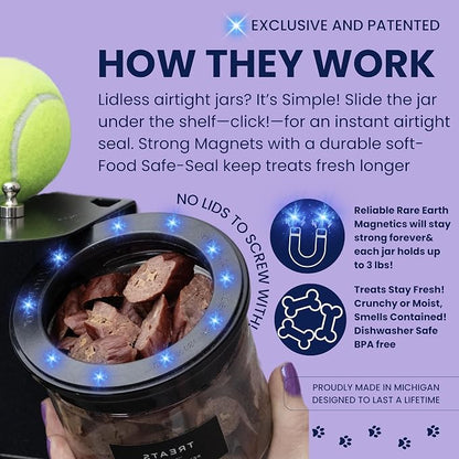 Dog Treat Holder for Wall Storage for Pets, Premium Pet Wall Organizer - Image 3