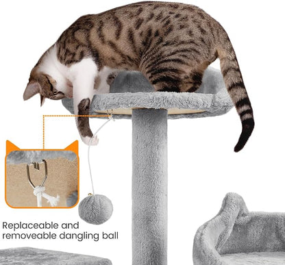 Yaheetech XL Cat Tree, 72in Multi-Level Cat Tower - Image 6