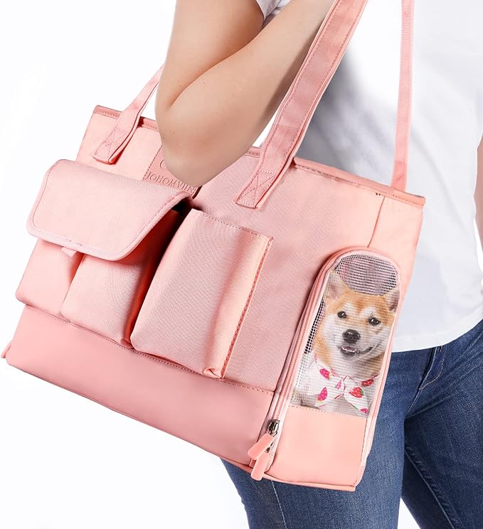 Dog Carrier, Cat Carrier, Pet Carrier, Foldable Waterproof Premium PU Leather by WelcomeToJohomviin