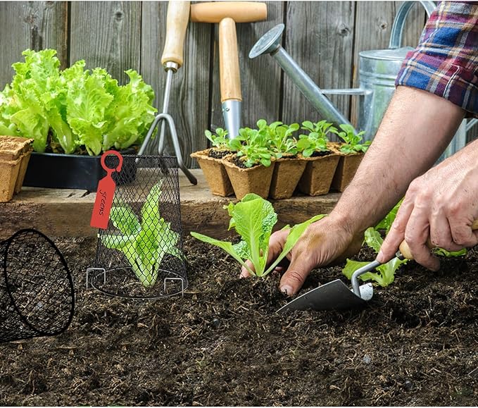 20 Pcs 6.8"×7.4" Seedling Plant Protectors from Animals, Chicken Wire Plant - Image 7