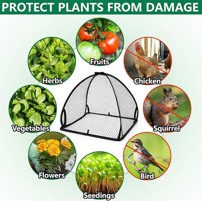 DECOHS 2 Pcs Pop-Up Mesh Plant Cover Tent, Plant Protector Enclosure - Image 4