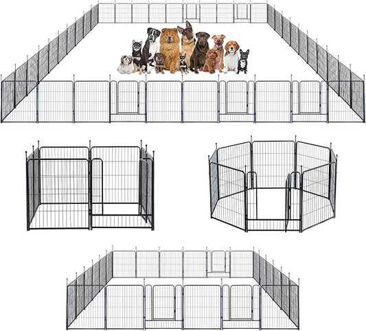Dog Playpen, Portable Outdoor Dog Fence, Dog Playpen by XDPET