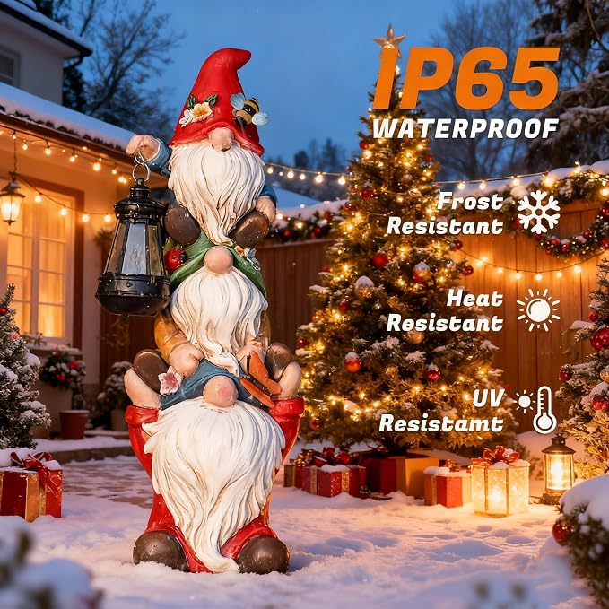 17 in Large Garden Gnome Statue - Image 8