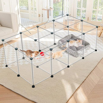 24 Panels Portable Small Animals Playpen, Portable Plastic Enclosure, Puppy - Image 7