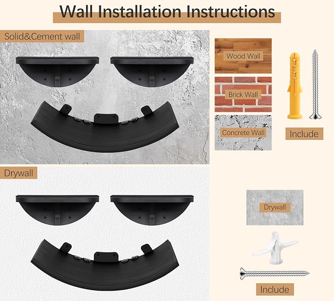 Cat Wall Shelf, Curved Cats Wall Bed, Wall Mounted Cat Grey Climbing Shelves - Image 7