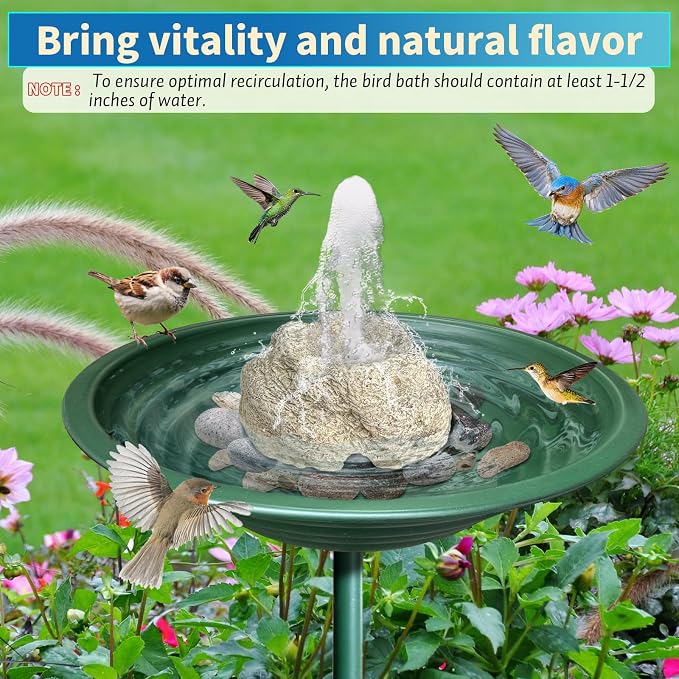 SAC SMARTEN ARTS Fountain for Bird Baths for Bird Bath Fountain - Image 7