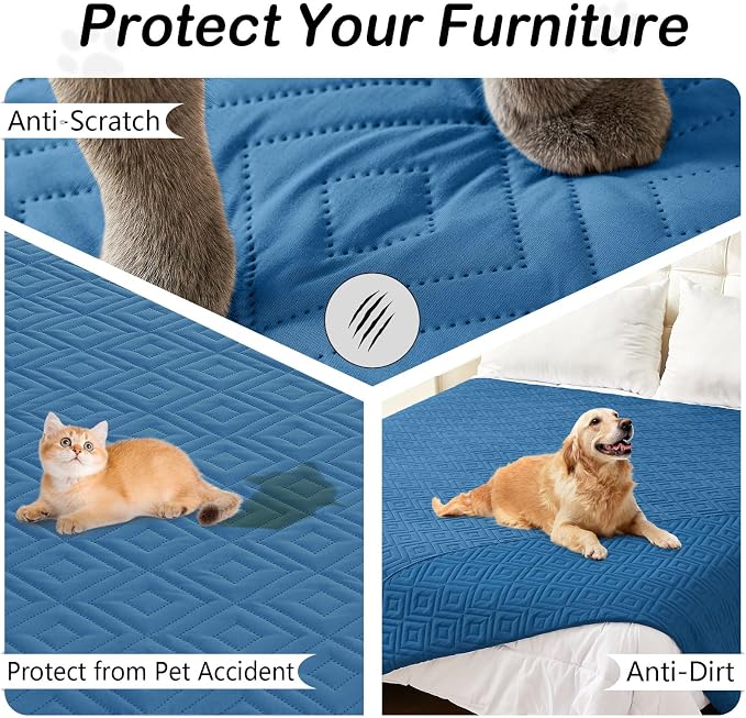 hyha Waterproof Dog Blanket, Soft Dog Bed Cover Pet Blankets, Waterproof Sofa - Image 3