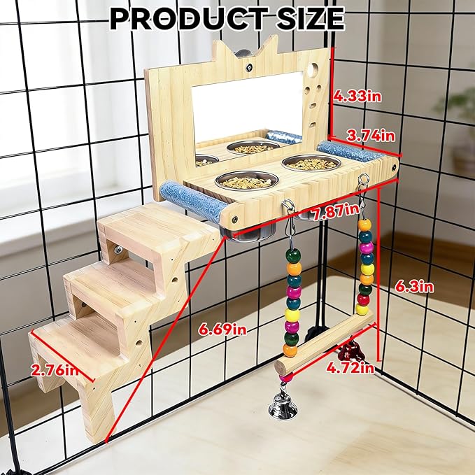 kathson Bird Perches Cage Toys - Image 2