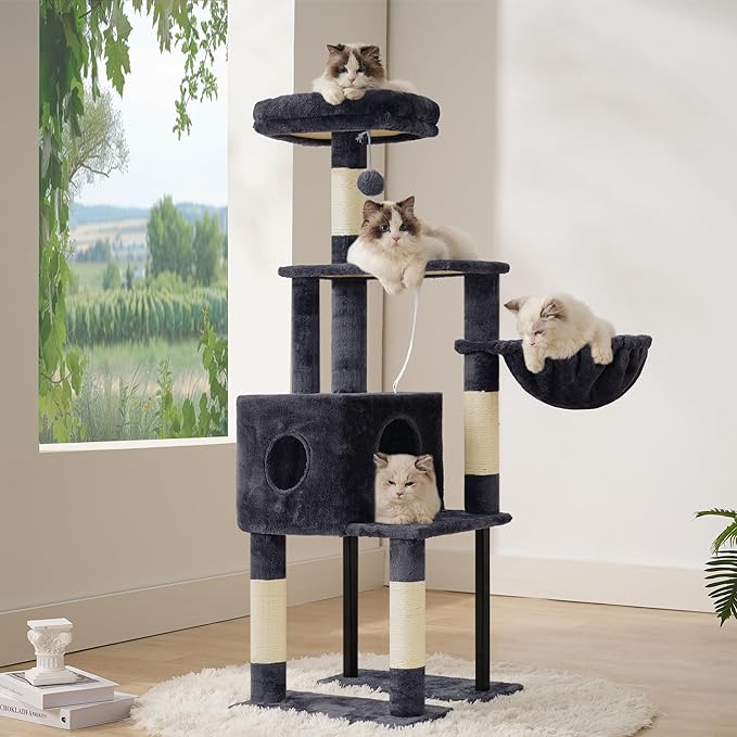 Heybly Cat Tree, 49.2 Inches Cat Tower - Image 5