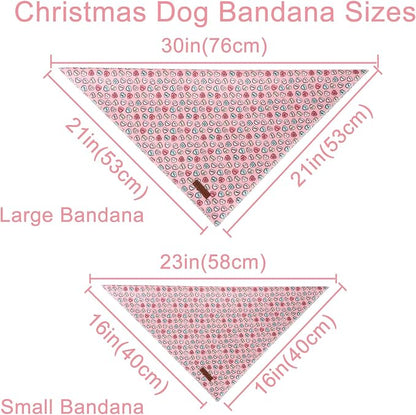 Valentine Dog Bandana, Cotton Pet Kerchief - Image 3