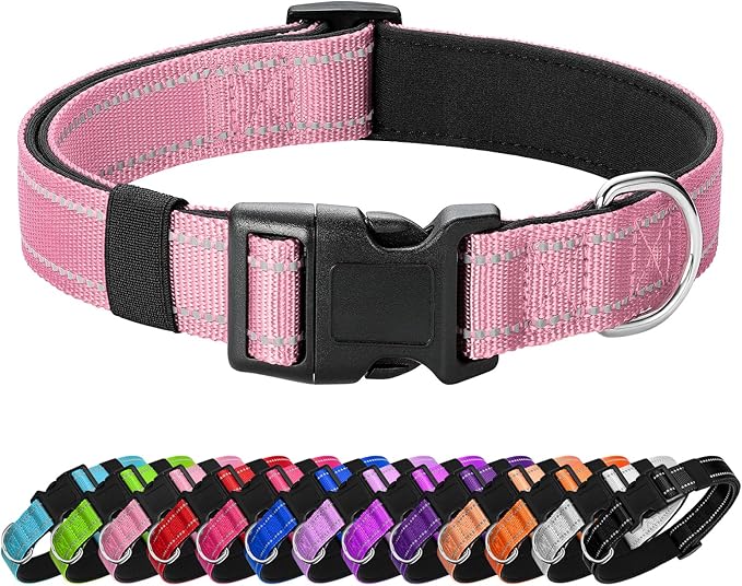 Reflective Dog Collar Padded by Penseepet