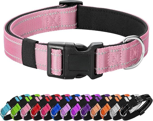 Reflective Dog Collar Padded by Penseepet