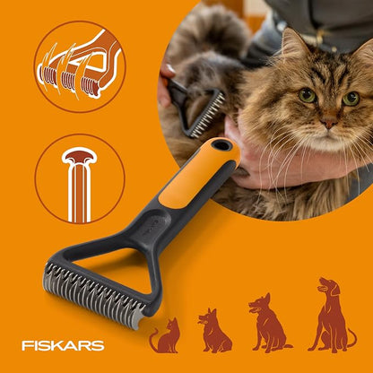 Fiskars Pet, Cat and Dog Brush, Fine Bristles & SoftGrip Handle - Image 9