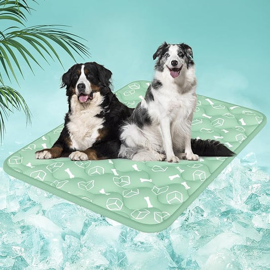 Rywell Dog Cooling Mat 2.0, Nature Green, Long-Lasting Cool by Rywell