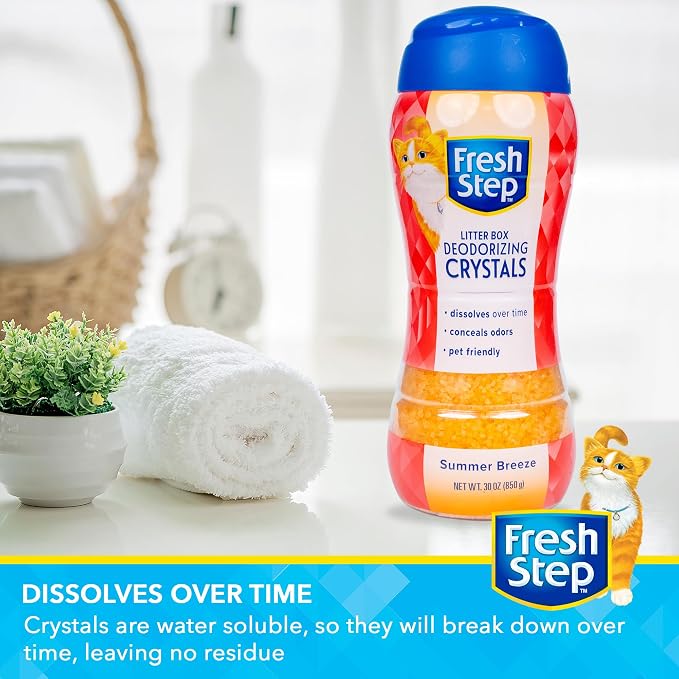 Fresh Step Cat Litter Crystals Deodorizer, Non Toxic Odor Neutralizing Crystals - Image 4