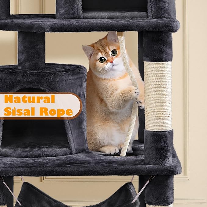 Yaheetech 62.5inches Cat Tree Cat Tower Cat Condo - Image 5