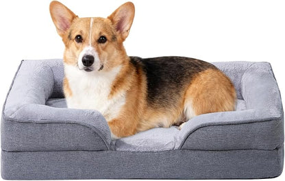 Makigued Orthopedic Dog Bed for Medium Dogs Egg Crate Foam Pet Sofa by Makigued