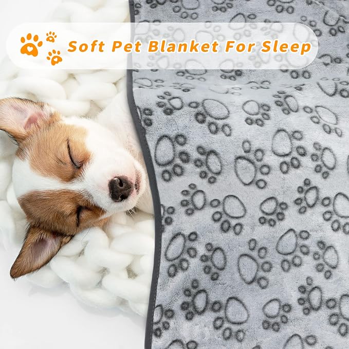 LOKOZ Small Dog Blanket for Medium Large Dogs Fleece Puppy Blanket Washable Dog - Image 4