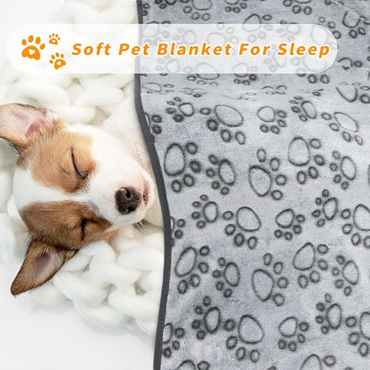 LOKOZ 2 Pack Dog Blanket for Small Medium Dogs, Soft Washable Fleece Pet - Image 5
