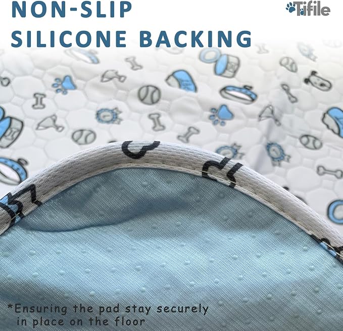 Washable Pee Pads for Dogs, 2 Pack Reusable Puppy Pads, Absorbent Whelping Pads - Image 4