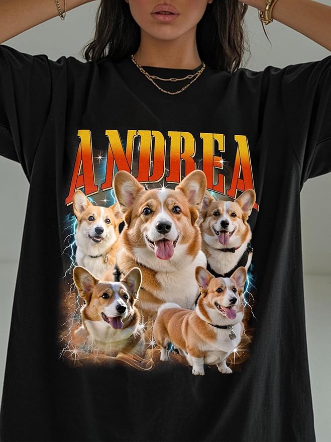 Custom Bootleg Rap Tee, Personalized Girlfriend Vintage Graphic T-Shirt - Image 2