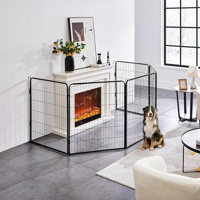 Yaheetech Dog Playpen Outdoor, 40 inch 2 Panels Dog Pen Indoor Heavy Duty Puppy - Image 2