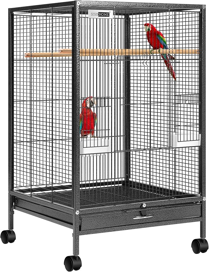 VIVOHOME 30 Inch Height Wrought Iron Bird Cage by VIVOHOME