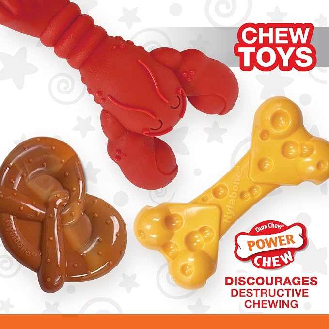 Nylabone Power Chew Toy Bundle, Cute Dog Toys - Image 3