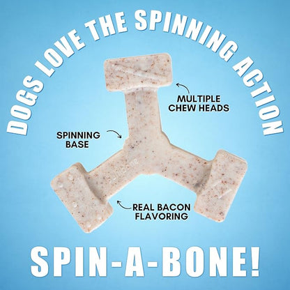 Bullibone Nylon Dog Chew Toy Spin-a-Bone - Image 4
