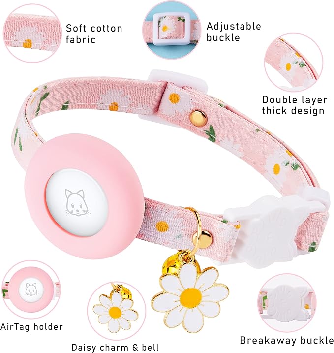 Airtag Cat Collar, JXFUKAL Kitten Collar Breakaway - Image 2