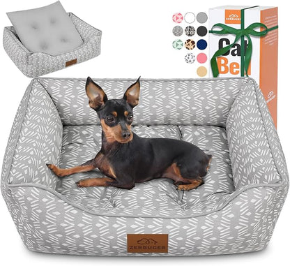 Rectangle Cat Dog Bed for Large Medium Small Pets Indoor Outdoor Machine by Zerbuger
