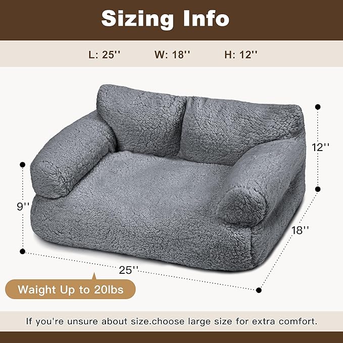 Large Cat Beds for Indoor Cats, Dog Couch Bed, Cute Cat Couch Sofas for Less - Image 3