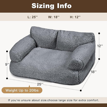 Large Cat Beds for Indoor Cats, Dog Couch Bed, Cute Cat Couch Sofas for Less - Image 3