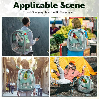 Rypet Bird Carrier Backpack Parrot Portable Breathable Bag Pet Bird Lightweight - Image 6
