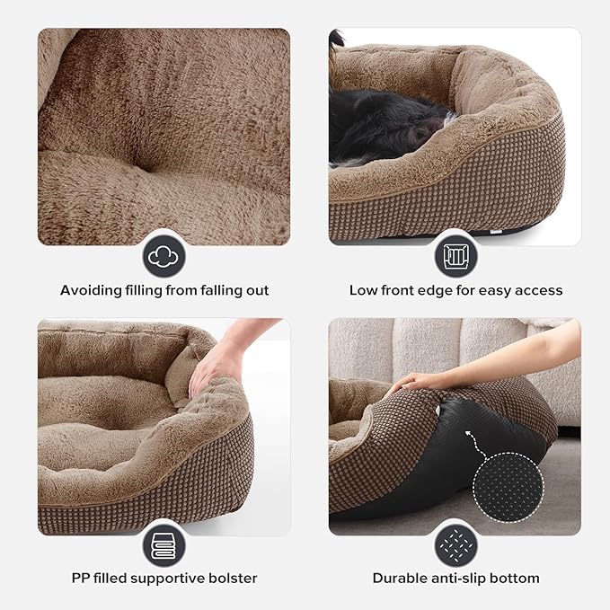 INVENHO Large Dog Beds Large Sized, Washable Orthopedic Warming Soft Sleeping - Image 7