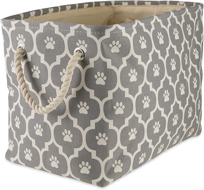 Bone Dry Pet Storage Collection Lattice Paw Print, Small Rectangle by BoneDry