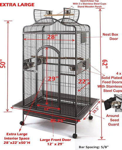 2 Color, Extra Large Wrought Iron Dome Top - Image 2