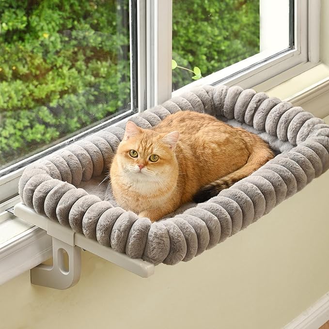 Cloud-Cuddle Cat Window Perch by Zoratoo