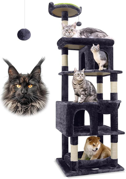 Globlazer Heavy Duty Cat Trees for Large Cats, Sturdy 72in Maine Coon Cat Tree by Globlazer