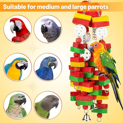 MEWTOGO Large Bird Parrot Toys for Cockatoos African Grey Macaws and Amazon - Image 5
