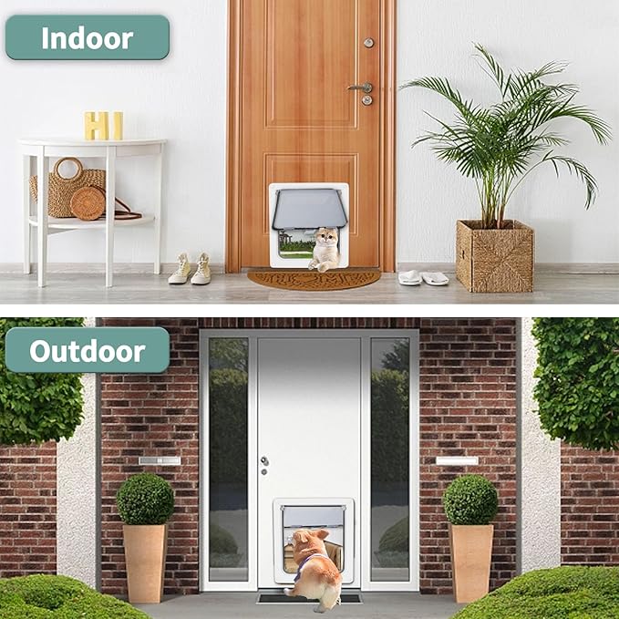 Large Doggie Door with Magnetic Locking Panel - Image 6