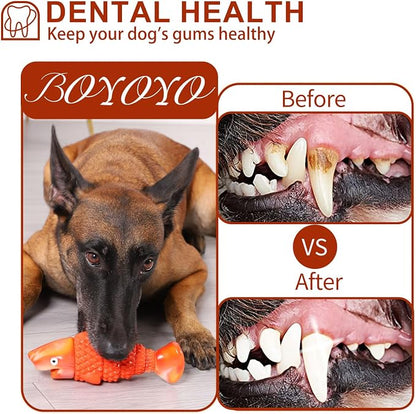 Indestructible Dog Toys for Aggressive Chewers Large Breeds, Durable Squeaky - Image 4
