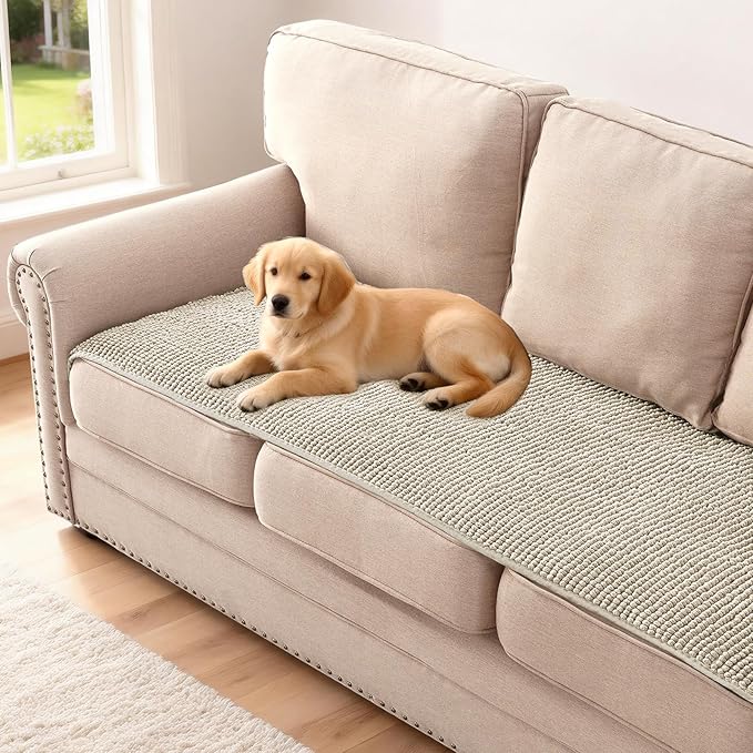 H.VERSAILTEX Plush Chenille Couch Cover by HVERSAILTEX