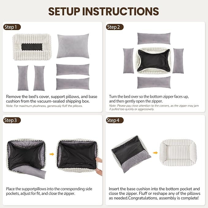 Washable Dog Bed for Small Medium Dogs - Image 6