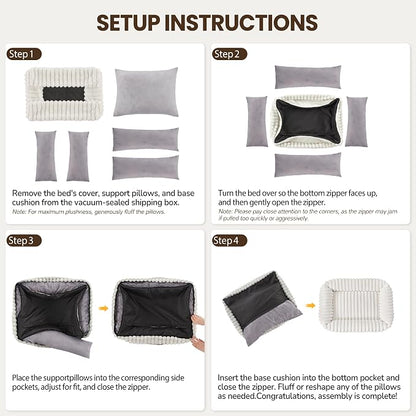 Washable Dog Bed for Small Medium Dogs - Image 6