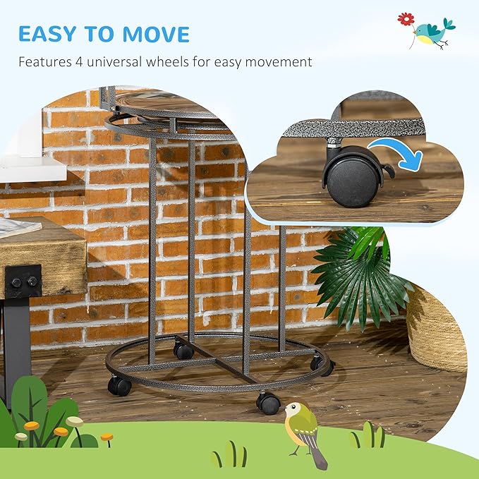PawHut Parrot Stand Large Bird Perch Stand - Image 5
