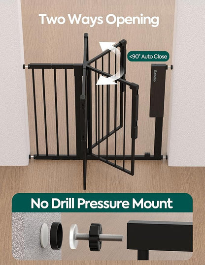 Babelio Smart Baby Gate with Auto-Unlock/Close, Pressure Mounted No Drill - Image 7