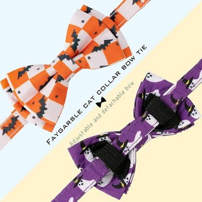 Faygarsle 2 Pack Halloween Cat Collar - Image 3